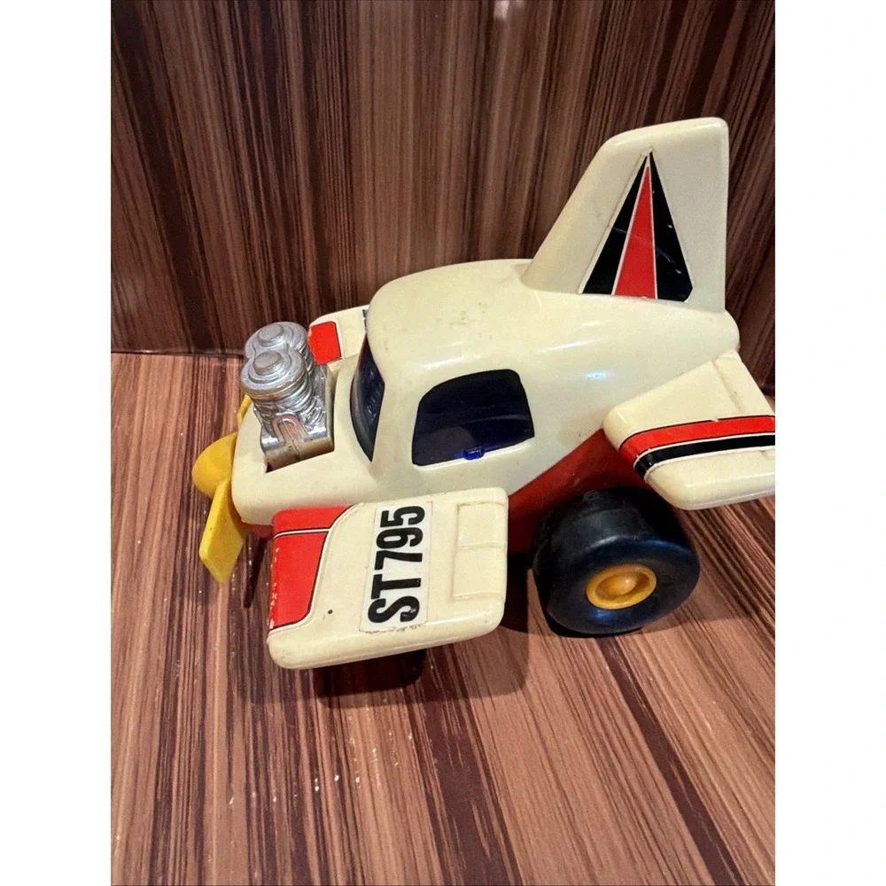 Vintage Yonezawa Big Machine Jr ST795 Airplane Toy Made in Japan Showa Retro